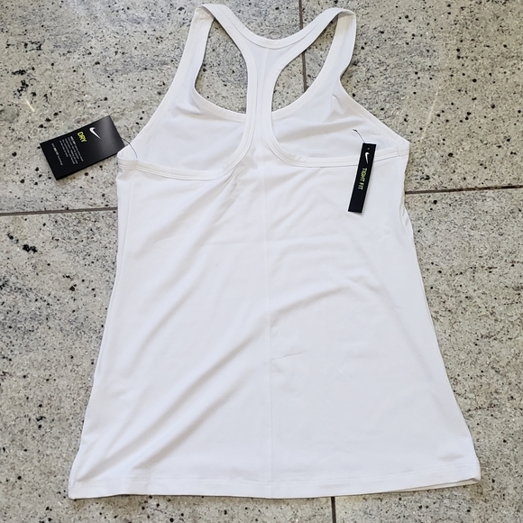 New Nike Dri Fit white training tank Top. Medium. - Picture 4 of 5